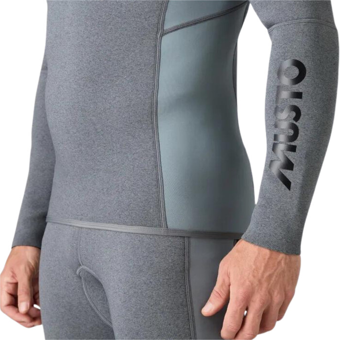 2024 Musto Mens Champ Long Sleeve 2mm Neoprene Top 82415 - Dark Grey / Marle